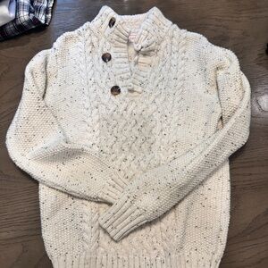 Boy’s Cream Cable Knit Sweater